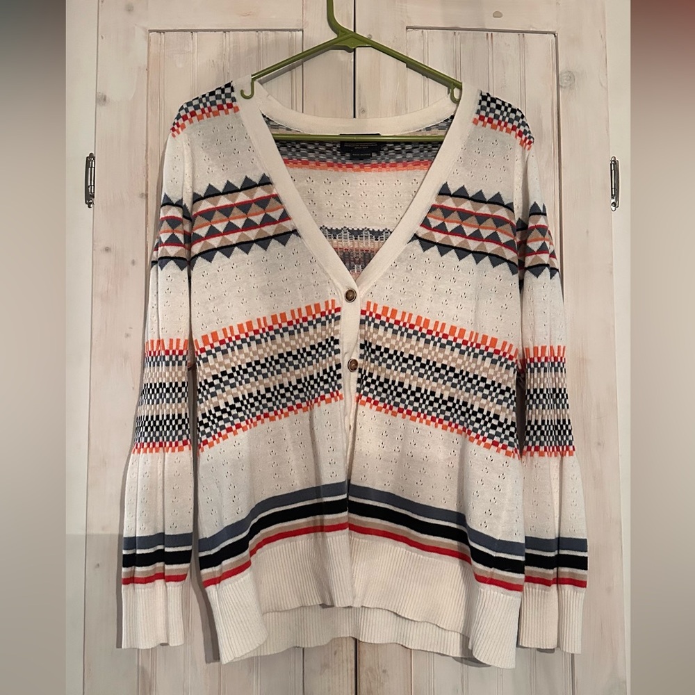 Pendleton lightweight cardigan sweater size large